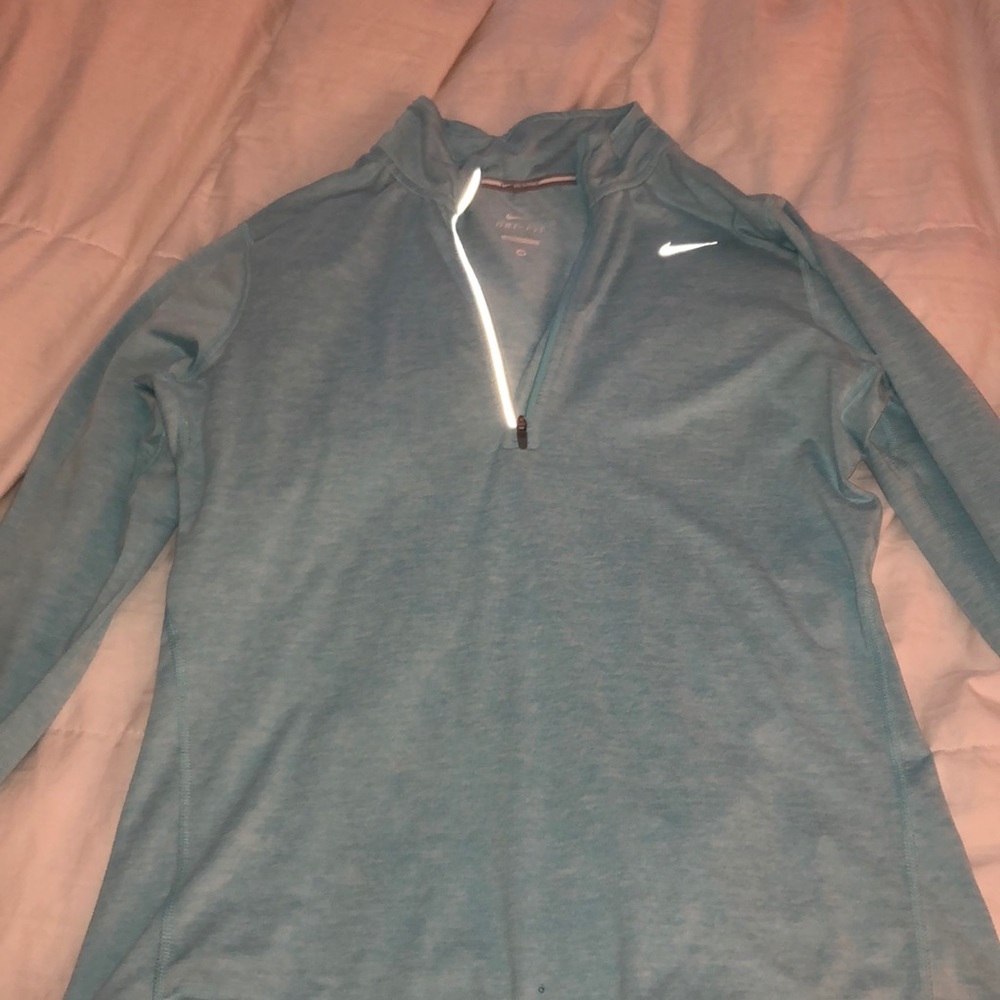 Nike blue dri-fit zip up